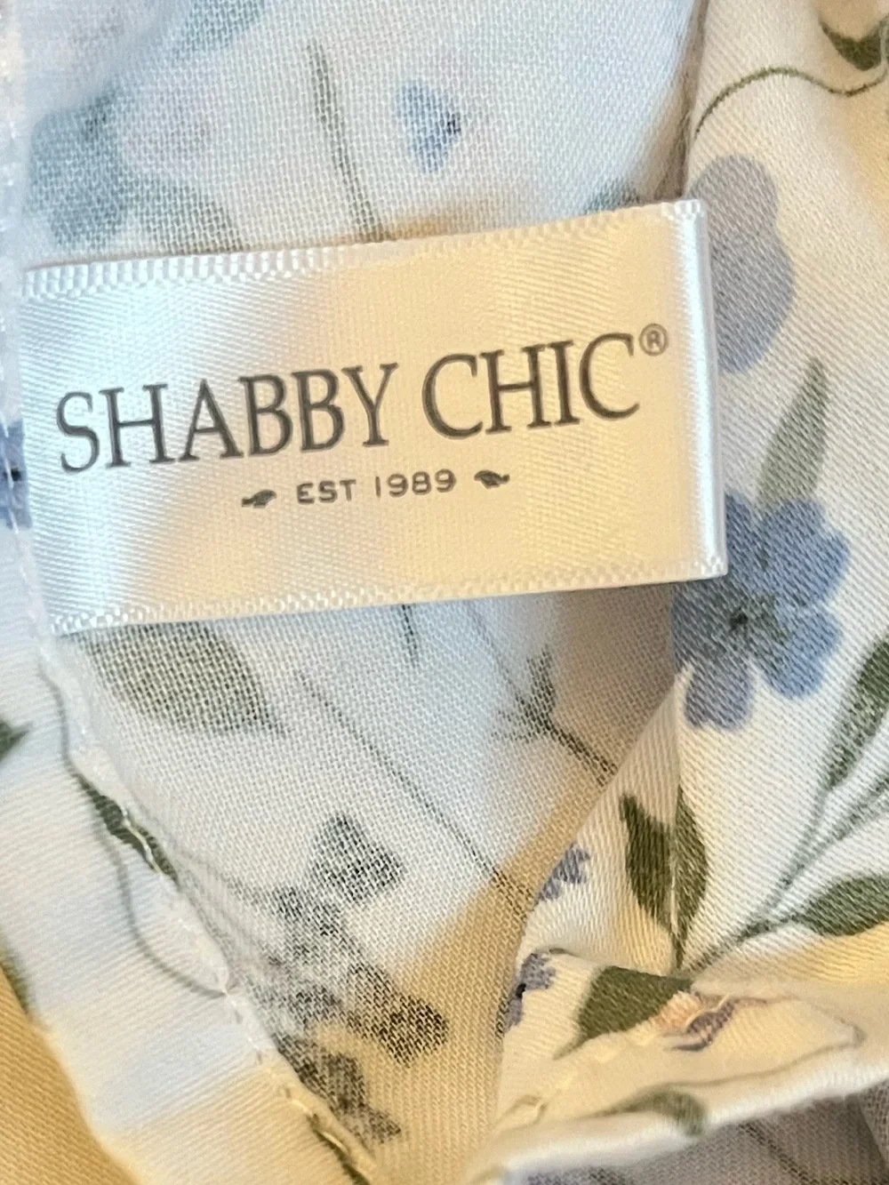 Shabby Chic 100% Cotton Floral Top Sheet, Full